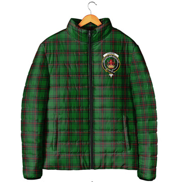 Lundin Tartan Padded Jacket with Family Crest