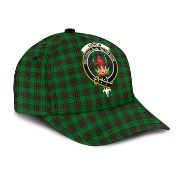 Lundin Tartan Classic Cap with Family Crest