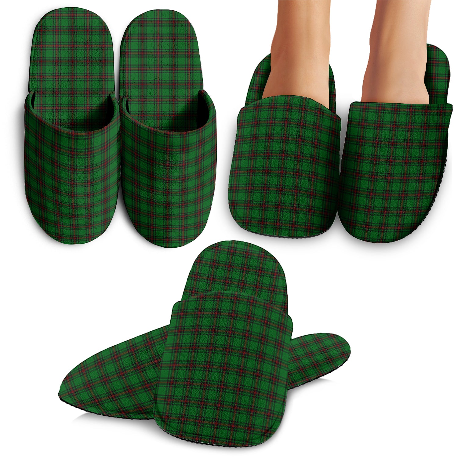 Lundin Tartan Home Slippers - Tartanvibesclothing