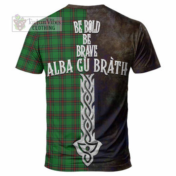 Lundin Tartan Family Crest T-Shirt Alba Gu Brath Be Brave Lion Ancient Style - Tartan Vibes Clothing