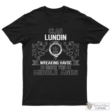Lundin Family Crest 2D Cotton Men's T-Shirt Wreaking Havoc Style