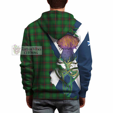 Lundin Tartan Family Crest Hoodie Scottish Thistle Celtic Inspired - Tartan Vibes Clothing