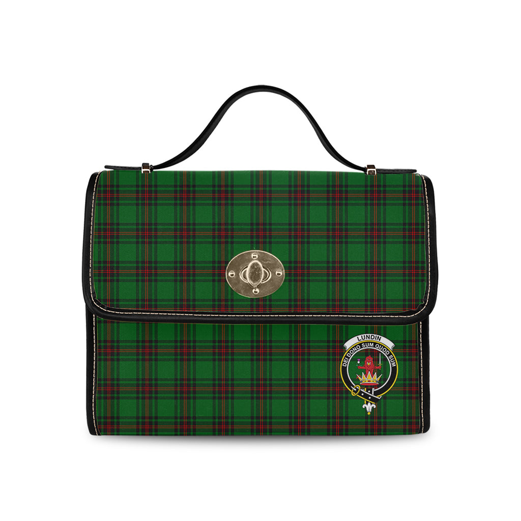 lundin-tartan-leather-strap-waterproof-canvas-bag-with-family-crest