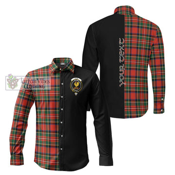 Lyle Tartan Long Sleeve Button Shirt with Family Crest and Half Of Me Style