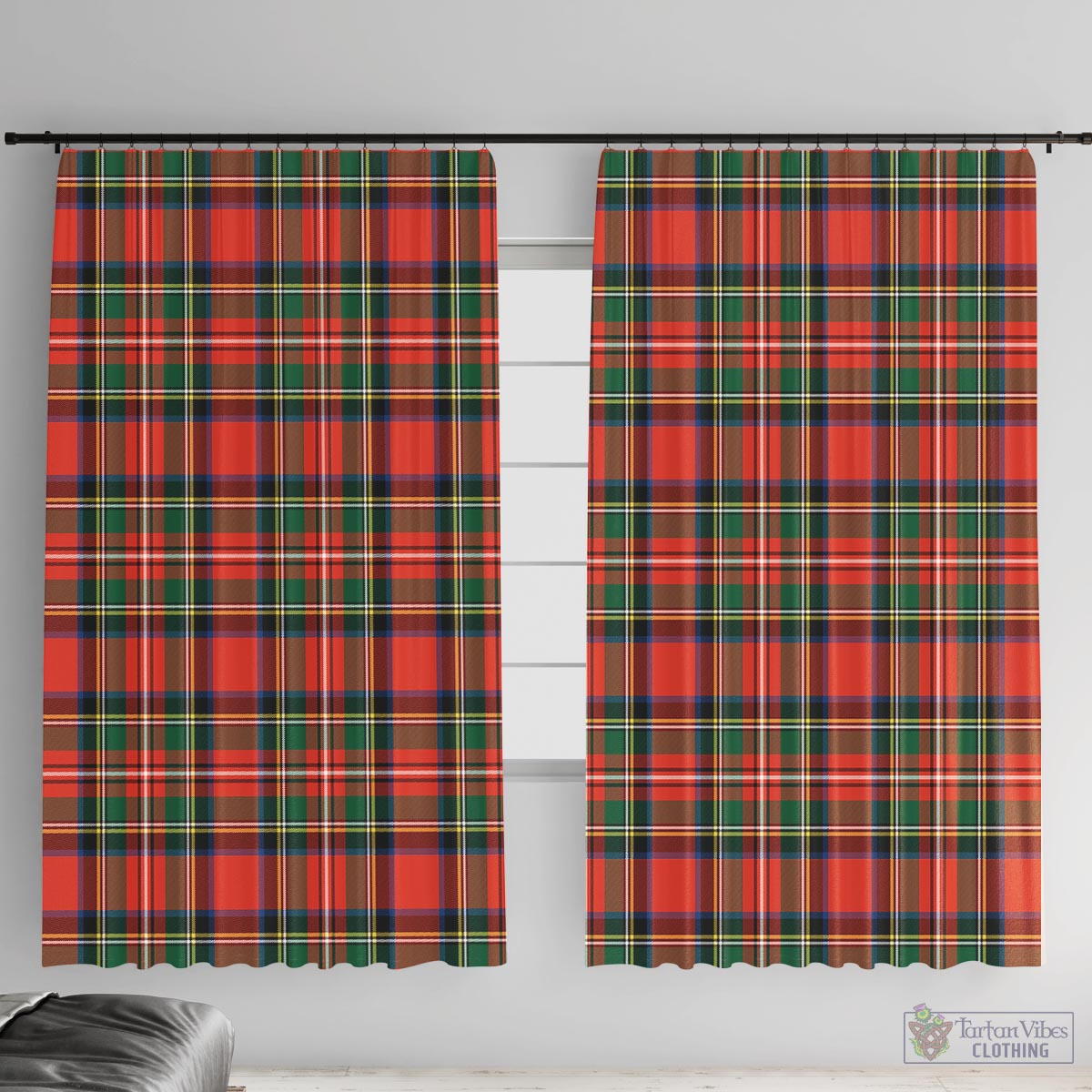 Lyle Tartan Window Curtain With Grommets - Tartan Vibes Clothing