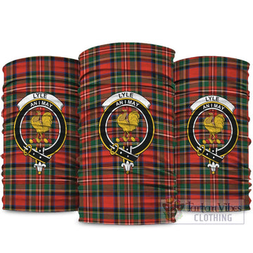 Lyle Tartan Neck Gaiters, Tartan Bandanas, Tartan Head Band with Family Crest