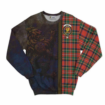 Lyle Tartan Family Crest Sweatshirt Alba Gu Brath Be Brave Lion Ancient Style Unisex - Tartan Vibes Clothing