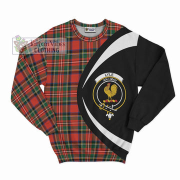 Lyle Tartan Sweatshirt with Family Crest Circle Style