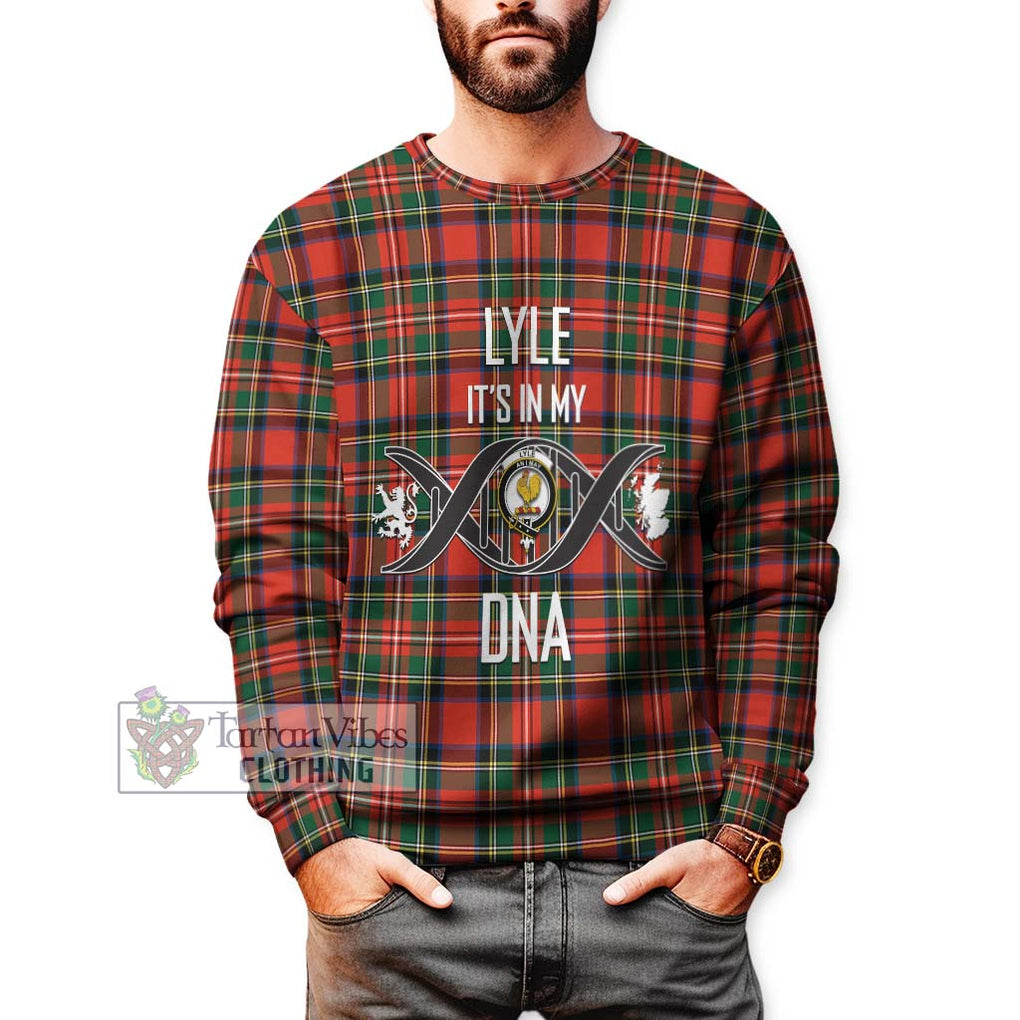 Lyle Tartan Sweatshirt with Family Crest DNA In Me Style Unisex - Tartanvibesclothing Shop