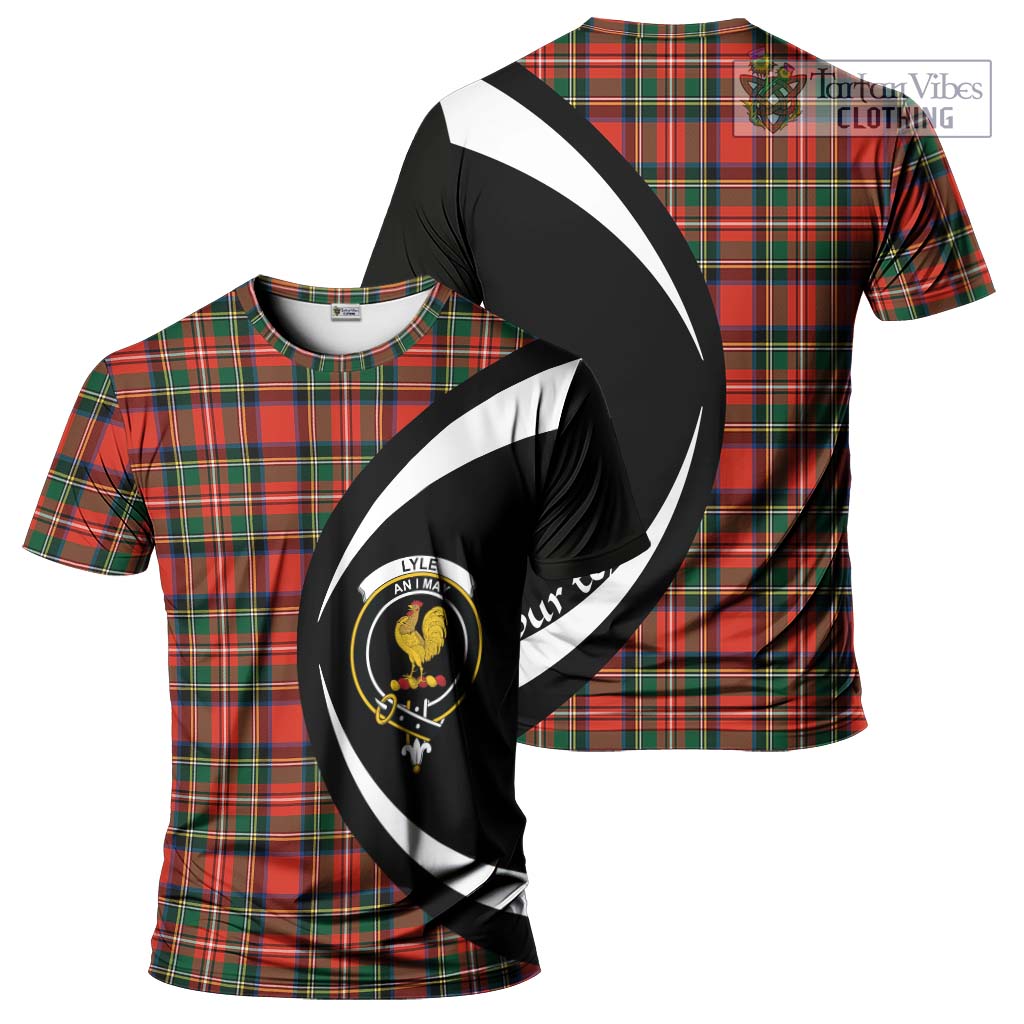 Tartan Vibes Clothing Lyle Tartan T-Shirt with Family Crest Circle Style