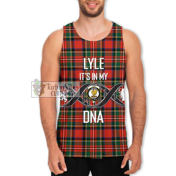 Lyle Tartan Men's Tank Top with Family Crest DNA In Me Style