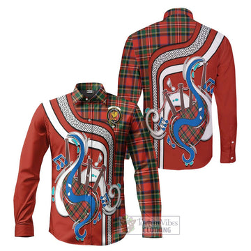 Lyle Tartan Long Sleeve Button Shirt with Epic Bagpipe Style