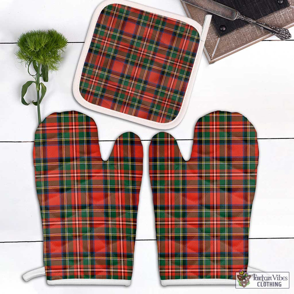 Lyle Tartan Combo Oven Mitt & Pot-Holder White - Tartan Vibes Clothing