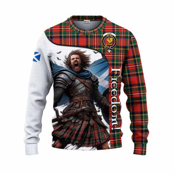 Lyle Crest Tartan Knitted Sweater Inspired by the Freedom of Scottish Warrior