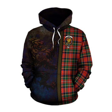 Lyle Tartan Family Crest Cotton Hoodie Alba Gu Brath Be Brave Lion Ancient Style Pullover Hoodie XS - Tartan Vibes Clothing