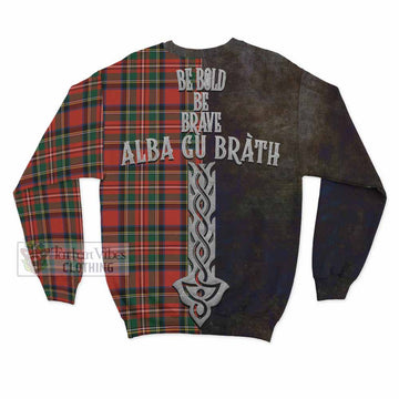 Lyle Tartan Family Crest Sweatshirt Alba Gu Brath Be Brave Lion Ancient Style - Tartan Vibes Clothing
