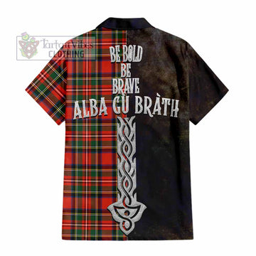 Lyle Tartan Family Crest Hawaiian Shirt Alba Gu Brath Be Brave Lion Ancient Style - Tartan Vibes Clothing