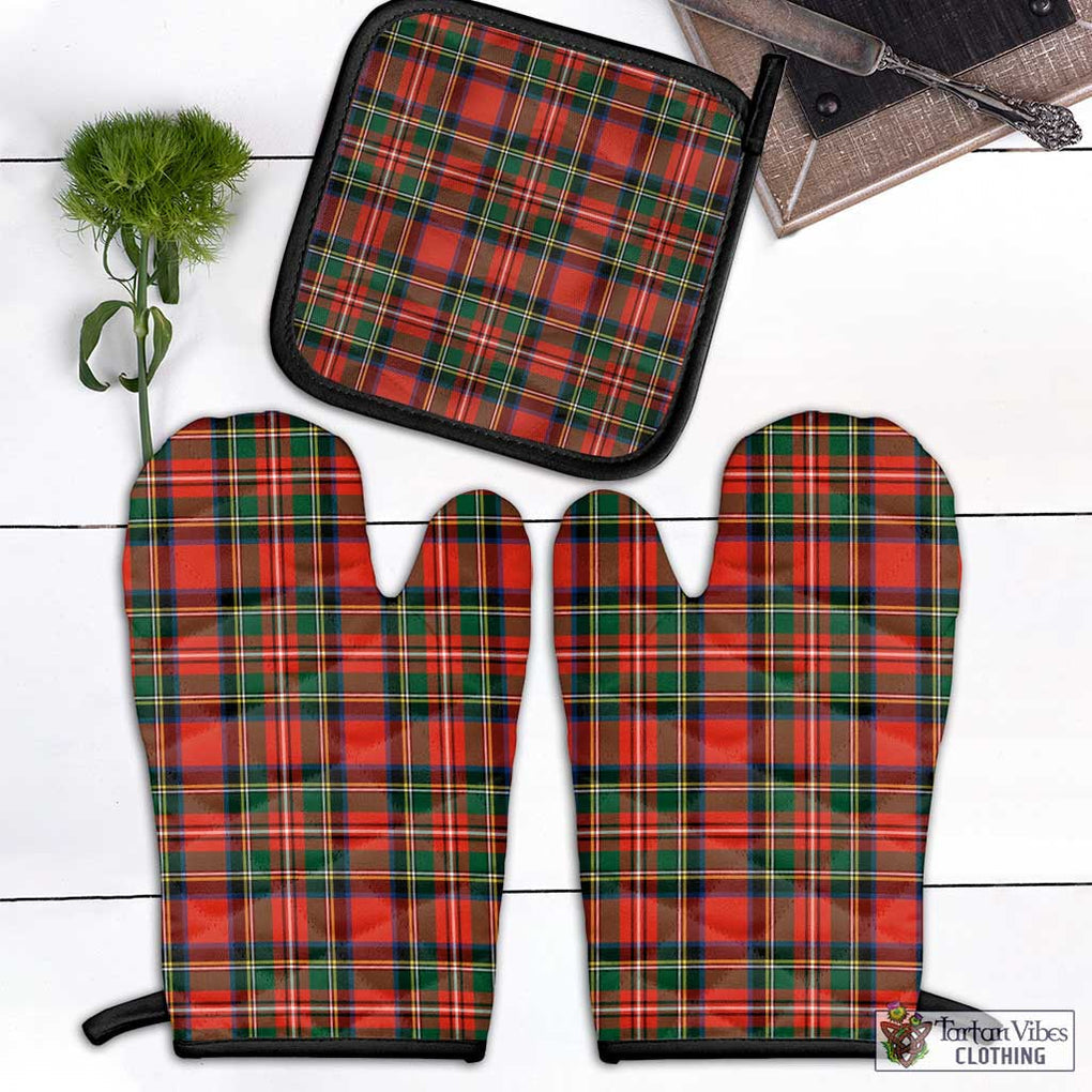Lyle Tartan Combo Oven Mitt & Pot-Holder Black - Tartan Vibes Clothing