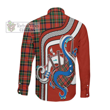 Lyle Tartan Long Sleeve Button Shirt with Epic Bagpipe Style