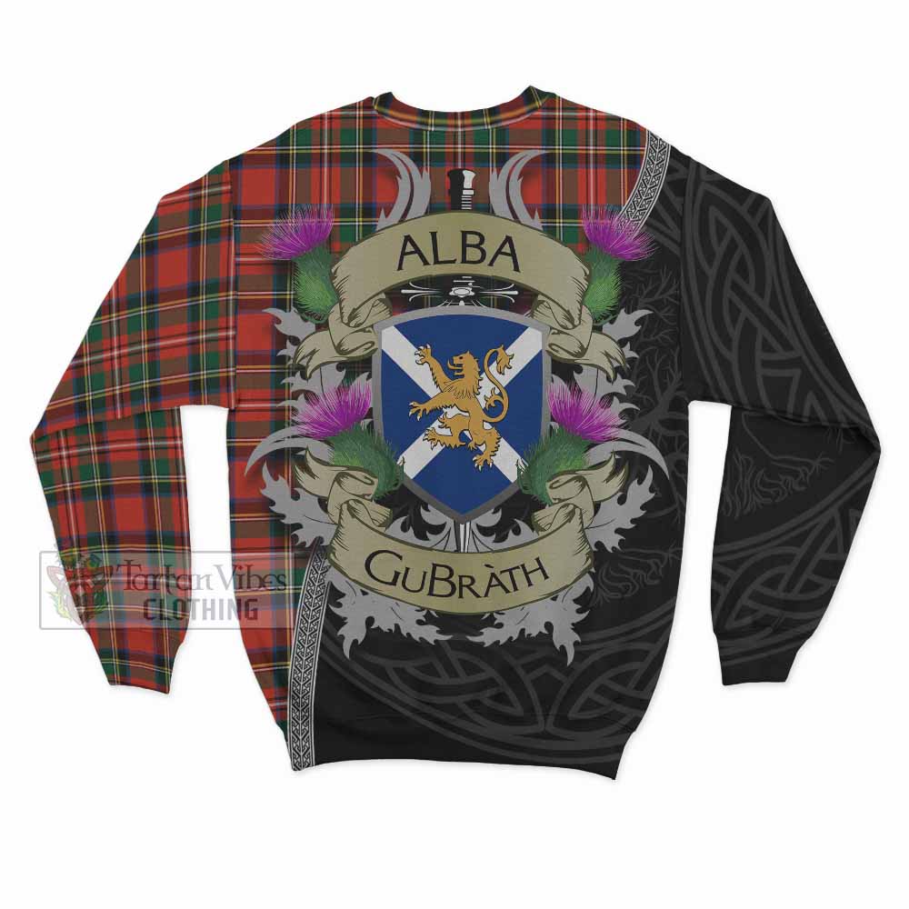 Lyle Tartan Family Crest Sweatshirt Lion Rampant Royal Thistle Shield Celtic Inspired - Tartan Vibes Clothing