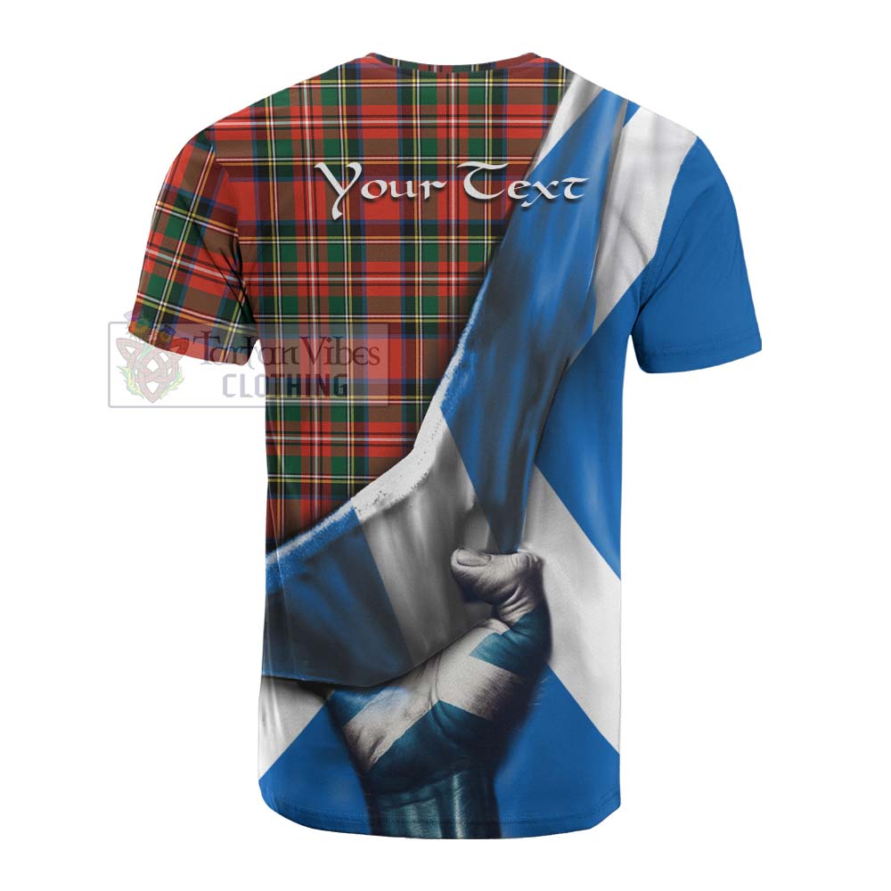 Tartan Vibes Clothing Lyle Tartan Cotton T-shirt with Family Crest Scotland Patriotic Style