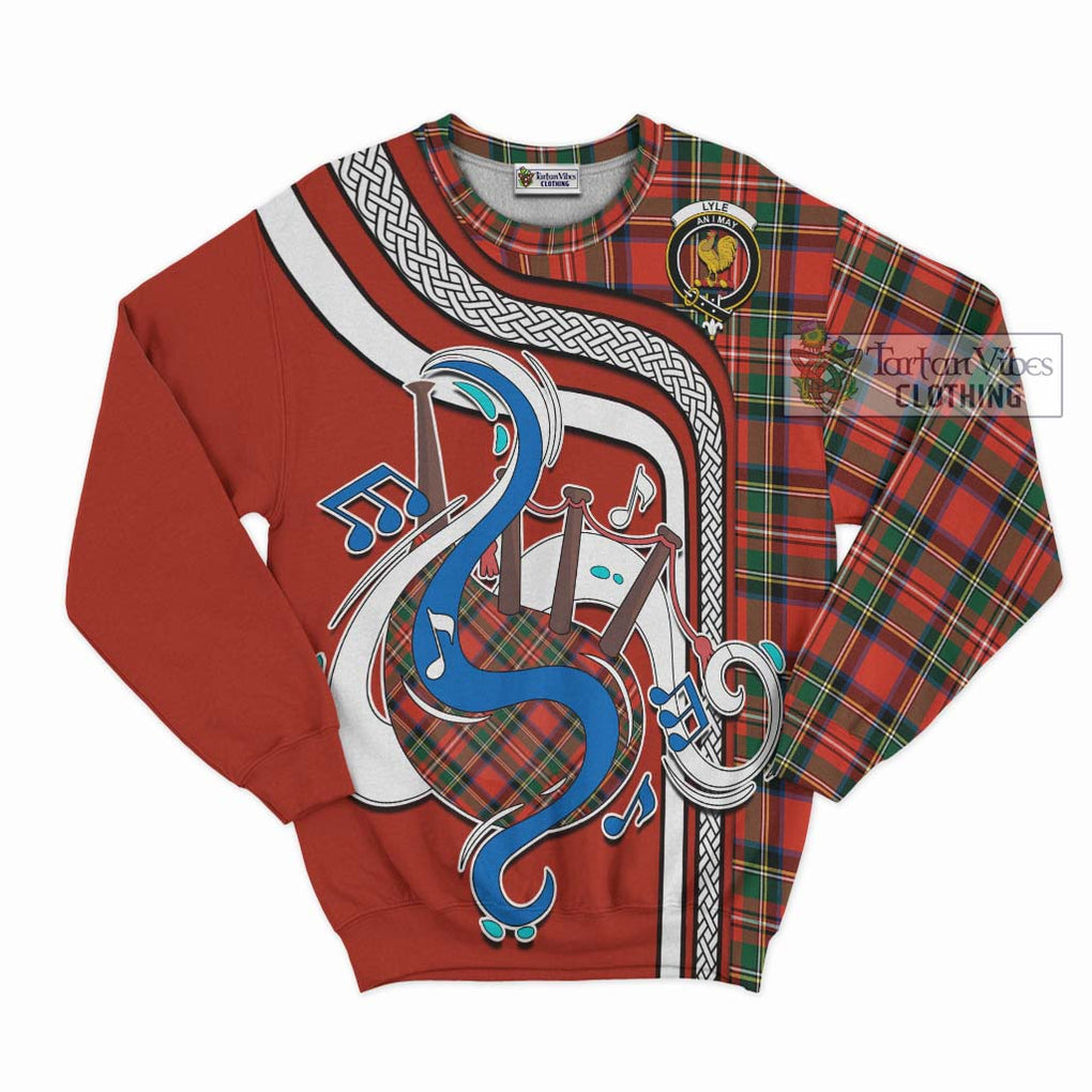 Tartan Vibes Clothing Lyle Tartan Sweatshirt with Epic Bagpipe Style