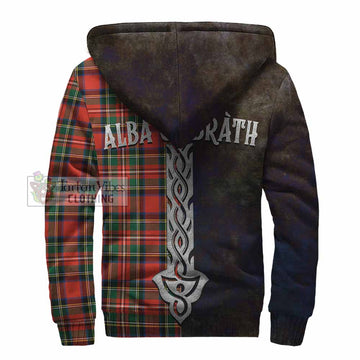 Lyle Tartan Family Crest Sherpa Hoodie Alba Gu Brath Be Brave Lion Ancient Style - Tartan Vibes Clothing