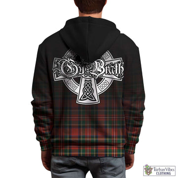 Lyle Tartan Hoodie Featuring Alba Gu Brath Family Crest Celtic Inspired