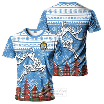 Lyle Clan Christmas T-Shirt Celtic Reindeer Style