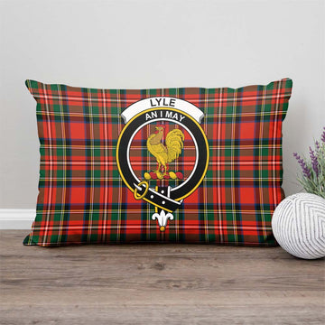 Lyle Tartan Pillow Cover with Family Crest