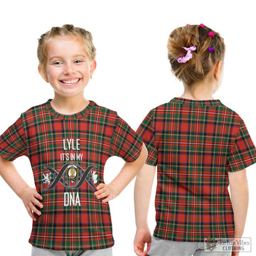 Lyle Tartan Kid T-Shirt with Family Crest DNA In Me Style