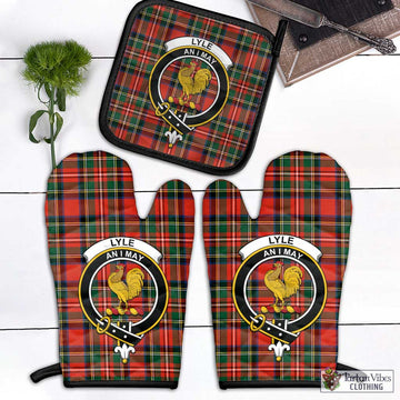 Lyle Tartan Combo Oven Mitt & Pot-Holder with Family Crest