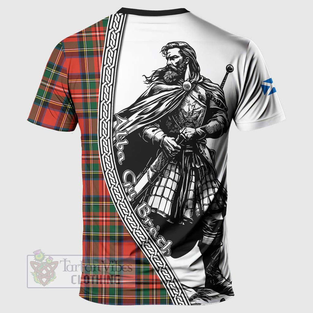 Tartan Vibes Clothing Lyle Tartan Clan Crest T-Shirt with Highlander Warrior Celtic Style