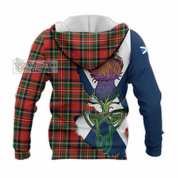 Lyle Tartan Family Crest Knitted Hoodie Scottish Thistle Celtic Inspired - Tartan Vibes Clothing