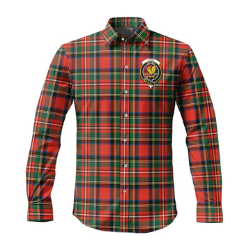 Lyle Tartan Long Sleeve Button Up Shirt with Family Crest