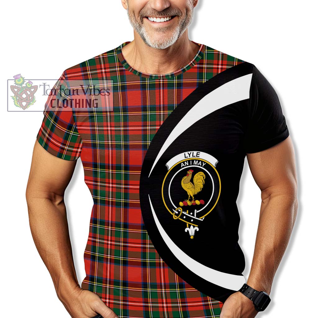 Tartan Vibes Clothing Lyle Tartan T-Shirt with Family Crest Circle Style