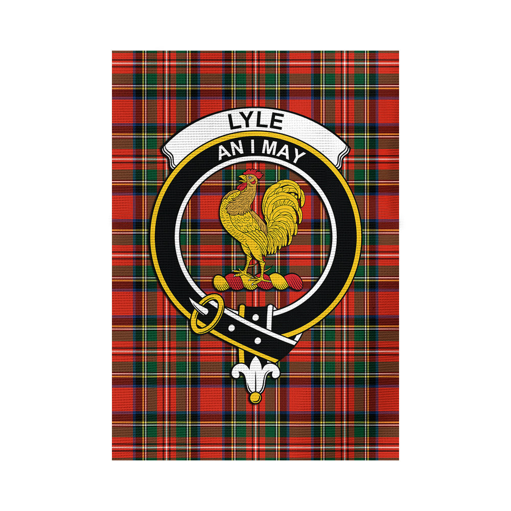 Lyle Tartan Flag with Family Crest - Tartan Vibes Clothing