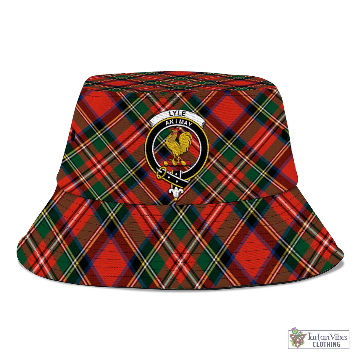 Tartan Vibes Clothing Lyle Tartan Bucket Hat with Family Crest