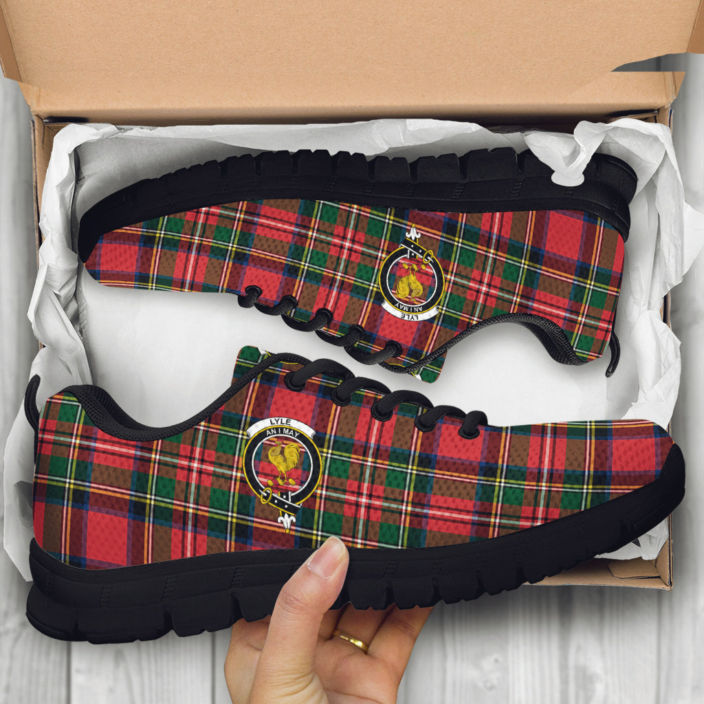 Lyle Tartan Sneakers with Family Crest - Tartan Vibes Clothing