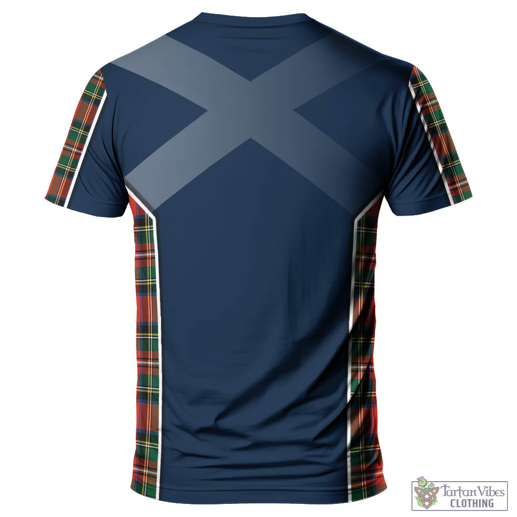 Tartan Vibes Clothing Lyle Tartan T-Shirt with Family Crest and Scottish Thistle Vibes Sport Style