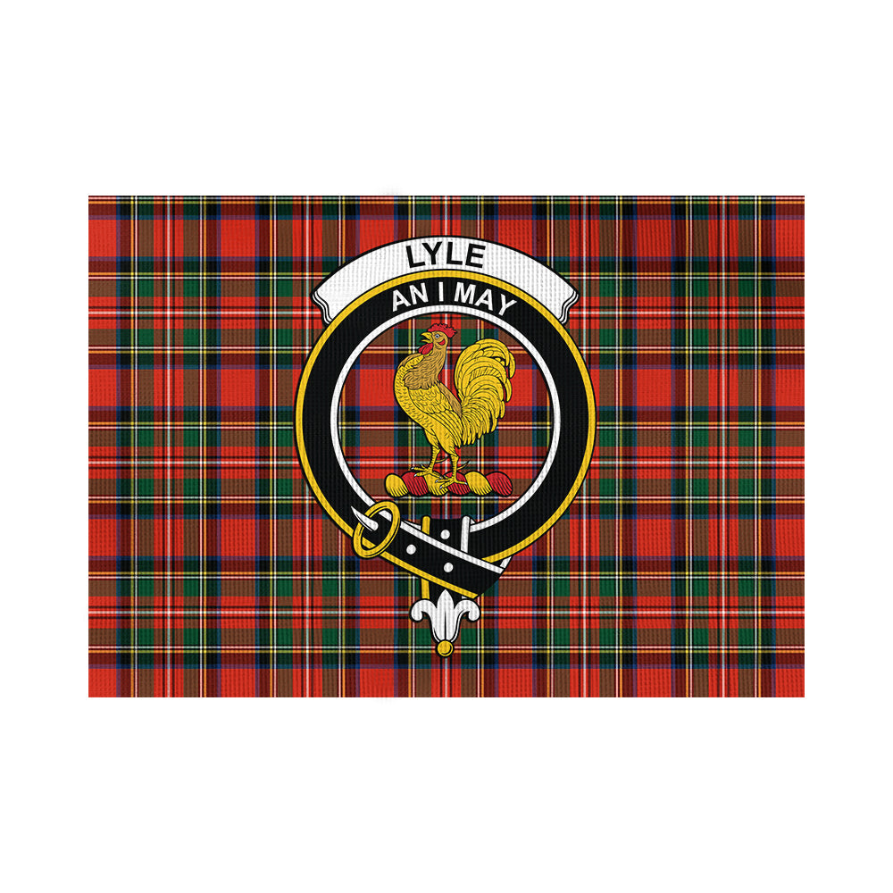 Lyle Tartan Flag with Family Crest - Tartan Vibes Clothing