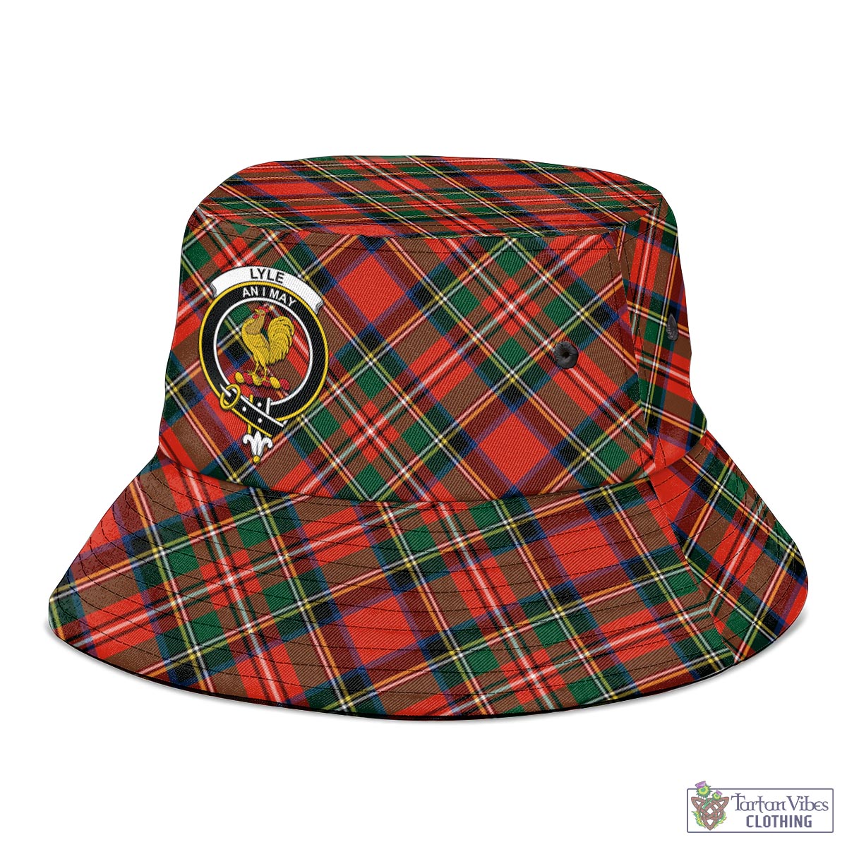 Tartan Vibes Clothing Lyle Tartan Bucket Hat with Family Crest