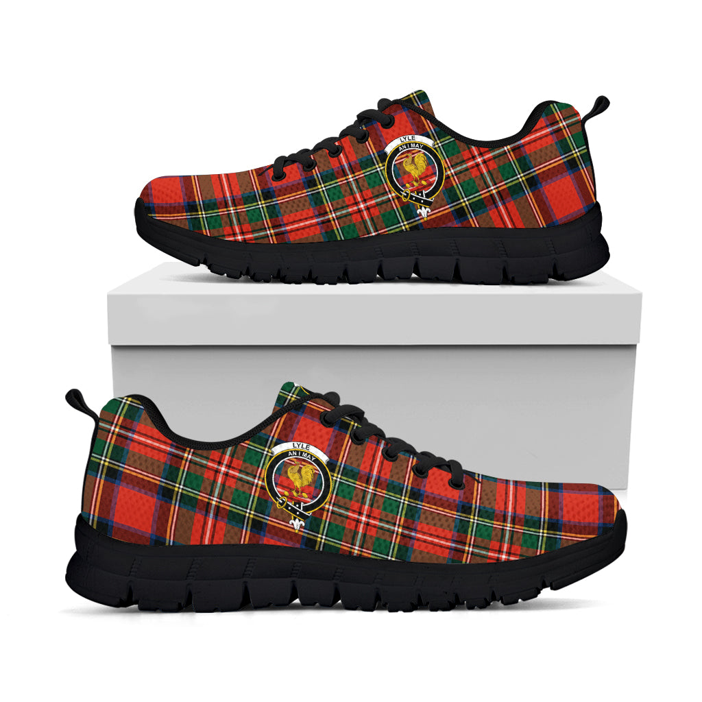 Lyle Tartan Sneakers with Family Crest - Tartan Vibes Clothing