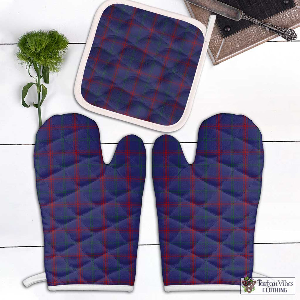 Lynch Tartan Combo Oven Mitt & Pot-Holder Combo 1 Oven Mitt & 1 Pot-Holder White - Tartan Vibes Clothing