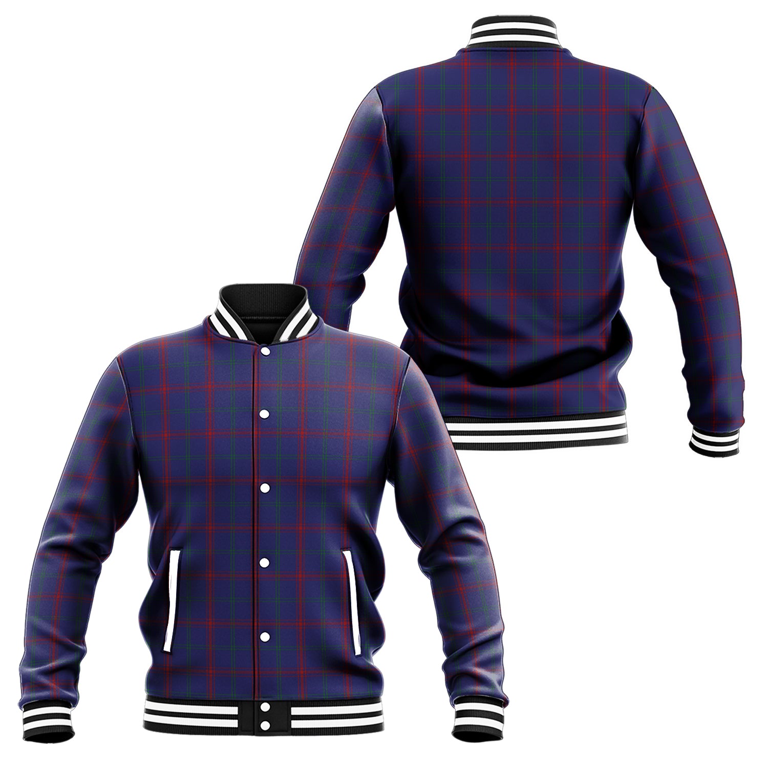 Lynch Tartan Baseball Jacket Unisex - Tartan Vibes Clothing