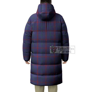 Lynch Tartan Long Down Jacket