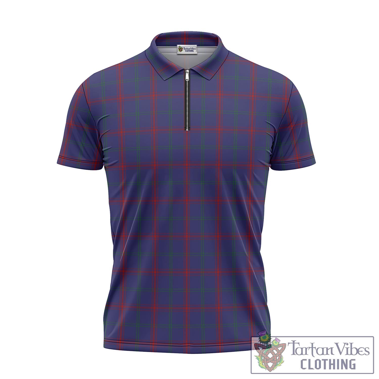 Tartan Vibes Clothing Lynch Tartan Zipper Polo Shirt