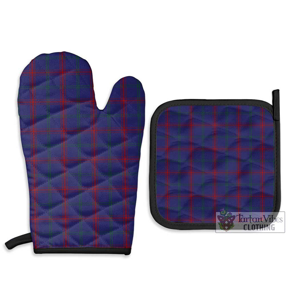 Lynch Tartan Combo Oven Mitt & Pot-Holder Combo 1 Oven Mitt & 2 Pot-Holder Black - Tartan Vibes Clothing