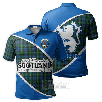 Lyon Family Crest Tartan Polo Shirt Celebrate Saint Andrew's Day in Style Kid - Tartan Vibes Clothing