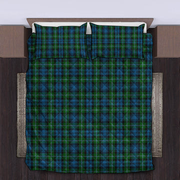 Lyon Tartan Quilt Bed Set King - Tartan Vibes Clothing